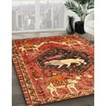 thumbnail image 2 of Ahgly Company Indoor Square Traditional Red Persian Area Rugs, 3' Square, 2 of 6