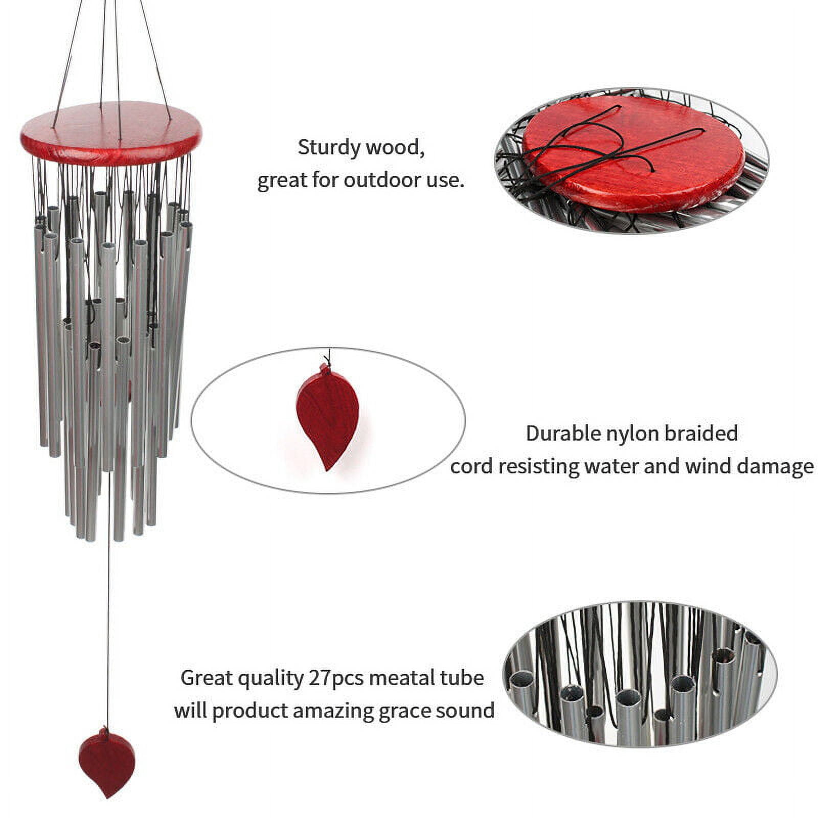 Large 27 Tubes Windchime Chapel Bells Wind Chimes Outdoor Garden Home Decor US