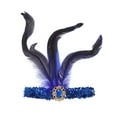 thumbnail image 3 of Unique Bargains 1 Pc Headband Feather Sequins Hairband for Women Blue, 3 of 5