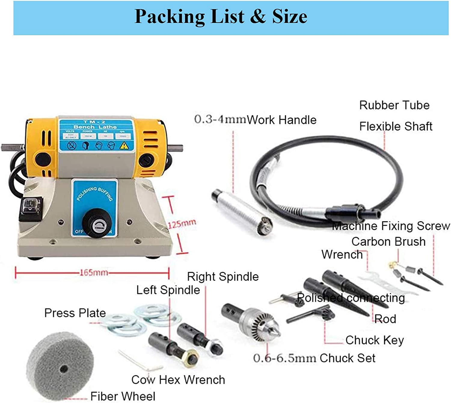 Jewelry Gem Polishing Grinding Machine Bench Lathe Rock Saw Polisher Buffer with Flexible Shaft,110V Mini Table Saw DIY Jewelry Grinder Equipment Tool 0-10000r/min