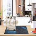 thumbnail image 2 of Qxltty Cool Black Wolf Leather Drying Mat for Kitchen Countertops Coffee Mats Hide Stain Quickly Absorbs Water Tableware Decor, 2 of 6