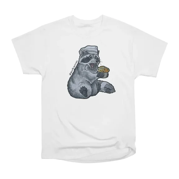 Baking raccoon T-Shirt Tee Gift For Him Merch For Her Apparel For Friend