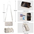 thumbnail image 4 of ZZkhGO Versatile Leather Handbag, Hanging Strap Backpack with Carrying Handle Card Slot, Convertible Purse for Daily Commute Travel Office, White, 4 of 7