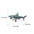 thumbnail image 2 of ZheElen Jouet Éducatif Marin pour Enfants et Requin Modèles Réalistes Modèle Requin M-857 Requin Blanc, 2 of 6