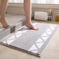 thumbnail image 6 of Bathroom door mats, absorbent mats, bathroom non-slip mats, bedroom door mats, carpets-Light gray, 6 of 6