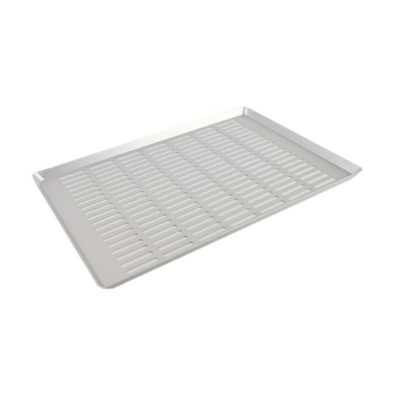 yotijay Aluminum Alloy Perforated Sheet Pan Pizza Pan for Oven Reusable Rectangle Cookie A
