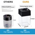 thumbnail image 2 of 2 Pack Extra Large Magnetic Paper Cilp Dispenser, 500 Clip Capacity, Black, 2 of 5