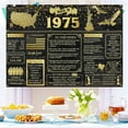 thumbnail image 4 of 7x5Ft Back in 1975 Banner Backdrop Large Size 50th Birthday Backdrop Poster Vintage 1975 Party Background Decor Supplies Happy Birthday Sign, 4 of 7