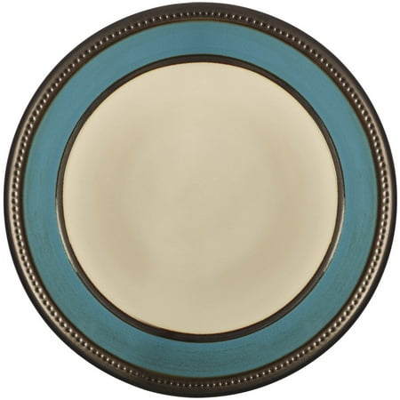 Better Homes Gardens Catalina Dinner Plate Teal Banded Better Homes Gardens Catalina Dinner Plate Teal Banded