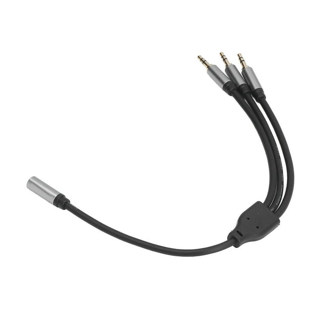Cable divisor estéreo TRRS de 3,5 mm a hembra a macho 3,5 mm NikouMX