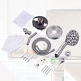 thumbnail image 5 of Wowow Single Handle 7-Spray Shower Faucet 1.8 GPM with Handheld Shower and High Pressure in Brushed Nickel (Valve Included), 5 of 5
