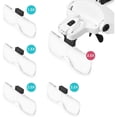 thumbnail image 2 of 1.0X-3.5X Zoom, USB Rechargeable, Perfect for Repair Work & Reading LED Headband Magnifier with 5 Interchangeable Lenses, 2 of 7