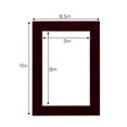 thumbnail image 3 of Berry Suede Acid Free 8.5x11 Picture Frame Mats with White Core Bevel Cut for 5.5x8.5 Pictures -, 3 of 4