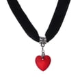 thumbnail image 1 of Minnieouse Collar terciopelo cristal brillante chica clavícula cadena colgante fiesta moda cuello joyería novia madre gargantilla rojo Ropa, zapatos y accesorios Miscelánea Rojo, 1 of 6