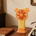 thumbnail image 4 of WKSCLPAI Portable Handheld Fan Mini Mouse Shape with Colorful Lights USB Rechargeable Pocket-Sized High Airflow for Travel Outdoor, 4 of 7