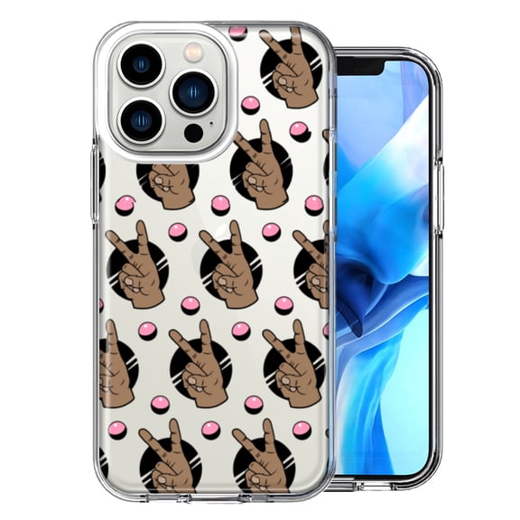 MUNDAZE For Apple iPhone 13 Pro Peace For All Design Double Layer Phone Case Cover