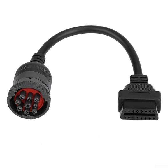 9Pin To OBD2 16Pin Diagnostic Adapter Cable for Truck Diagnostic Tool