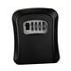 thumbnail image 1 of Caja de almacenamiento con cerradura de llaves, organizador de gabinete de llaves, caja de cerradura de seguridad, caja de seguridad combinada Negro, 1 of 9