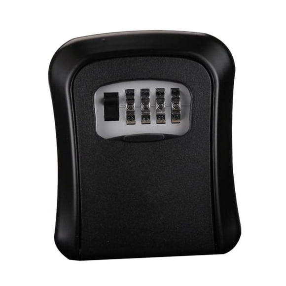 Organizador de gabinete de llaves Colamx Caja de almacenamiento con cerradura de llaves para interior y exterior Negro