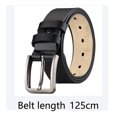 thumbnail image 3 of Mens Belt 1pc Women Black Leather Belt Mens Elastic Belt, 3 of 8