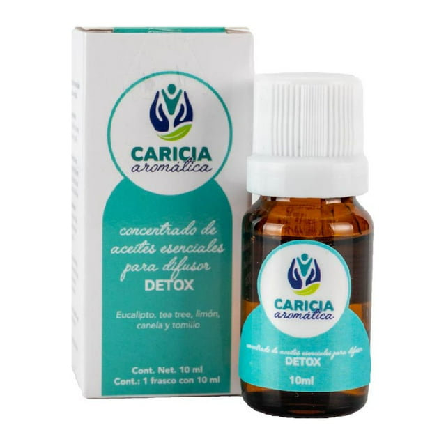 Caricia Aromática Detox aceite puro de eucalipto, tea free, Limon,Canela y tomillo 10ml