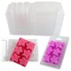 thumbnail image 1 of Contenedores de cera derretida - Contenedores de cera derretida de plástico vacíos transparentes de 6 cavidades - 50 paquetes Conchas con forma de pentáculo para T Transparente, Transparente, 1 of 5