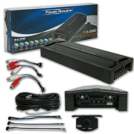 Power Acoustik RZ5-2500D Razor Class D 5 Channel Amplifier 2500W Max