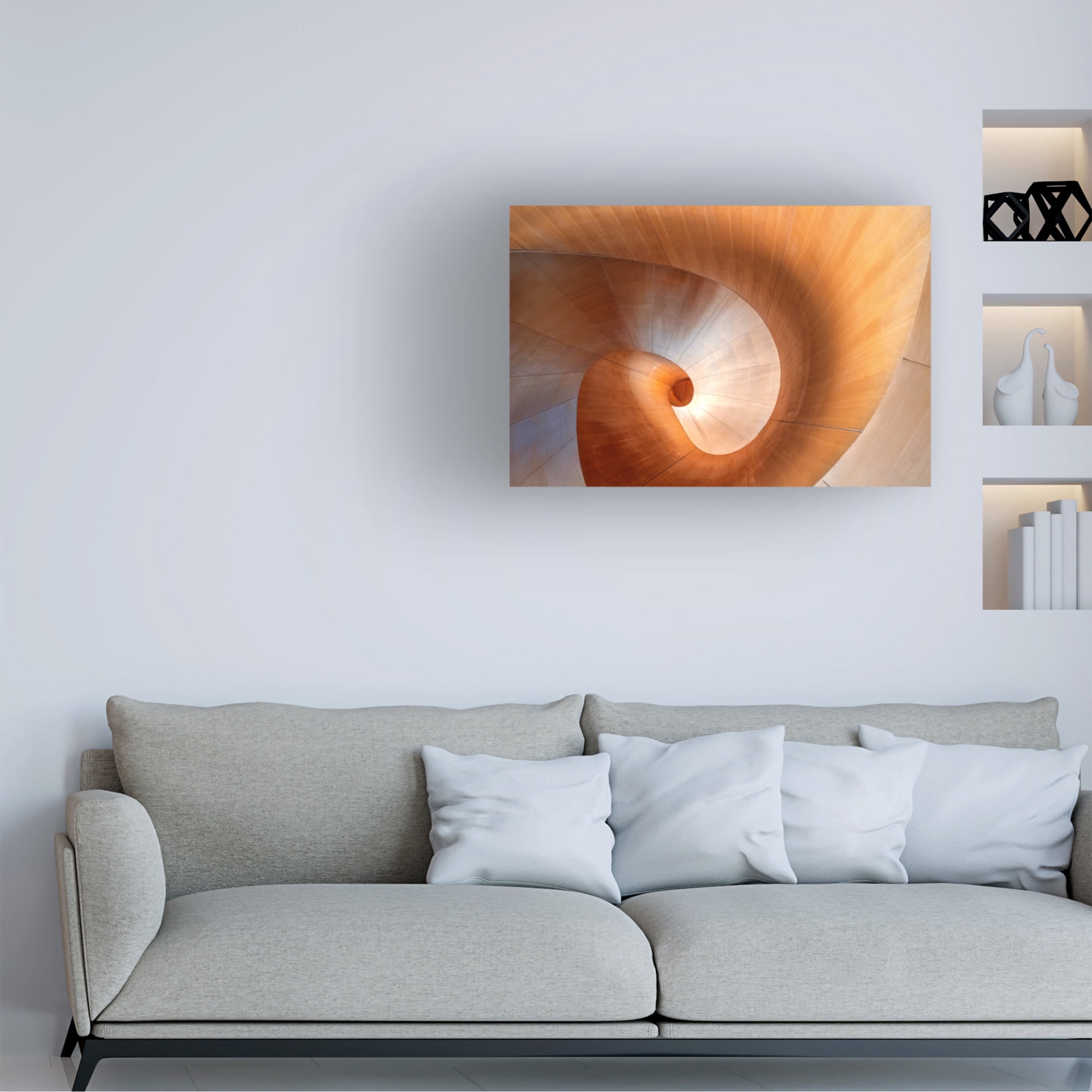 Canvas Wall Art - Louie Luo 'Elephant Nose' Wall Art for Living Room, Bedroom, or Office Décor by Trademark Fine Art - 19 x 12 Inches