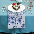 thumbnail image 4 of Qinduosi Blue Flower Cloth Napkins, Napkins Cloth Spring Color, Washable Napkins for Dinner Table , Wedding, Restaurant, 4 of 7