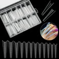 thumbnail image 2 of Lubelski 120 Pcs/ensemble Embout d'Extension d'Ongle Gradué Embout d'Extension d'Ongle Transparent Construction Rapide Moule à Ongles pour Manucure, 2 of 7