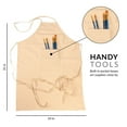thumbnail image 6 of Royal & Langnickel - Essentials Beige Waterproof Painting and Crafting Apron Canvas, Unisex - 4 Pack, 6 of 6