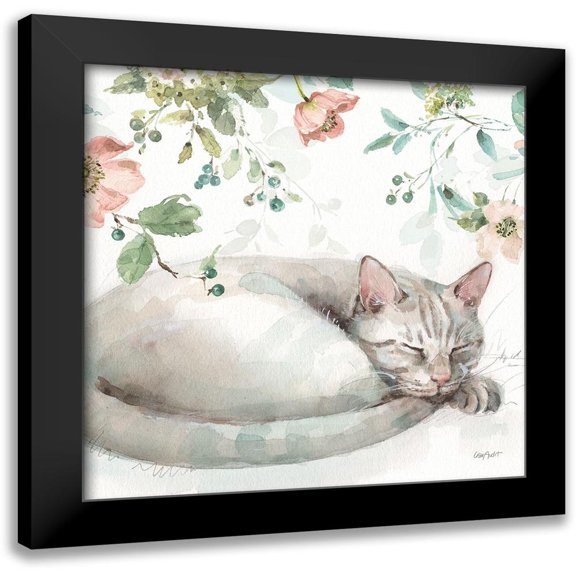 Audit, Lisa 12x12 Black Modern Framed Museum Art Print Titled - Mint Crush 15 on White Square