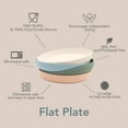 thumbnail image 2 of noüka Flat Plate | 100% Food-Grade Silicone | Comes With A Lip Edge | Non-Slip & Soft | Dishwasher Friendly | Deep Moon | Size 570ml, 2 of 7