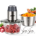 thumbnail image 1 of Procesador de alimentos Ganiza Electric Picadora de 8 tazas con picadora de carne, 1 of 7