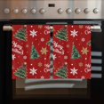 thumbnail image 2 of Red Christmas Kitchen Towels Set of 4, Water Absorbent Dish Towel, Xmas Tree Snowflake Stars Farmhouse Decorative Hand Towels - Quick Drying Cloth for Cooking Baking, 18x28 Inch, 2 of 8