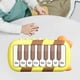 thumbnail image 1 of Piano de juguete para bebé, juguete Musical para bebé, viaje, educación temprana, Piano de bolsillo para educación temprana, juguete musical iluminado amarillo, 1 of 9
