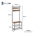 thumbnail image 4 of Zapatera Organizador Mueble Con Perchero De Metal Practiksa, 4 of 5
