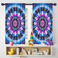 thumbnail image 5 of Blackout Kids Curtains,Colorful Tie Dye Mandala Pattern Childrens Insulated Curtains Set Of 2,Bedroom Essentials,Toddler Room Decor 42"x54", 5 of 5