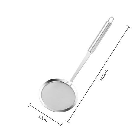 

Stainless Steel Mesh Strainer Fine Mesh Skimmer Spoon Sifter for Oil Filter
