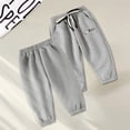 thumbnail image 2 of MEZZALL Boys Athletic Pants For Active Kids Comfortable Stretchy Jogger Pants With Elastic Waistband Outdoor Play Toddler Streetwear Breathable / 6-7Years, 2 of 5