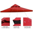 thumbnail image 3 of Yescom 10x10Ft UV30+ Gazebo Replacement Top for 2 Tier Outdoor Canopy Cover Patio Backyard Party Deck Red, 3 of 9