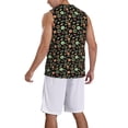 thumbnail image 2 of Xecao Vector Retro Music print basketball shirt for both men and women, a unisex basketball jersey perfect for theme parties-Small, 2 of 6