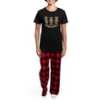 thumbnail image 4 of CafePress - Fates Of Henry VIII Wives Women's Dark Pajamas - Women's Short Sleeve Print T-Shirt and Pants Dark Cotton Pajama Set, 4 of 7