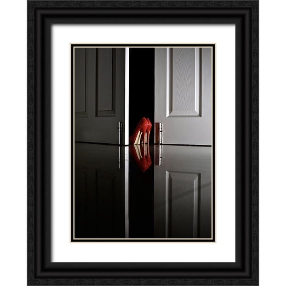 Schottstaedt, Erik 24x32 Black Ornate Wood Framed with Double Matting Museum Art Print Titled - Passion in red