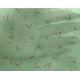 thumbnail image 4 of oneOone Georgette Viscose Fabric Carrot & Rabbit Face Animal Printed Fabric 1 Yard 42 Inch Wide, 4 of 4