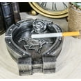 thumbnail image 7 of Rustic Western Wild West Smoke Lucky Horseshoe Horse Cowboy Hat Ashtray Figurine, 7 of 7