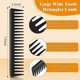 thumbnail image 3 of 3 Pieces Acsergery Black Comb Set Carbon Fiber Cutting Comb Set, Fine And Wide Tooth Comb Gift, 3 of 5