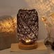 thumbnail image 3 of Lámpara de noche moderna de bambú y ratán - Lámpara de mesa moderna creativa con base de madera - Decoración personalizada - Lámpara LED regulable - Lámpara de noche para sala de estar Zhivalor ZSY-0478, 3 of 5