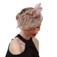 thumbnail image 2 of DOPI Top hat Hats Suitable For Ladies Girls Cocktail Party Kentucky Wedding Hats Pink Free size, 2 of 3