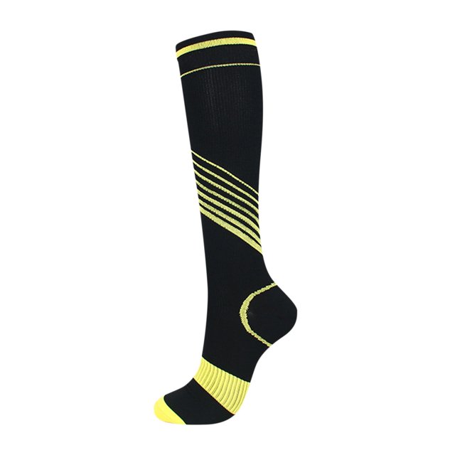 Dsscvnef Chaussettes de Compression Bande de Couleur Chaussettes de Compression Hommes et Femmes Chaussettes Élastiques Chaussettes Thermiques pour Femmes Chaussettes Invisibles
